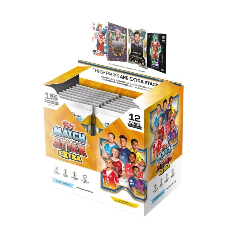 Box TOPPS MATCH ATTAX EXTRA 2025-2026 32 saszetki