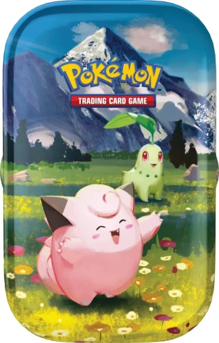 Mini Tin Clefairy Chikorita puszka Pokémon TCG Mega Evolution Ascended Heroe - front