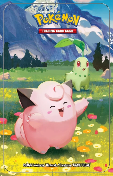 Mini Tin Clefairy Chikorita puszka Pokémon TCG Mega Evolution Ascended Heroe front grafiki