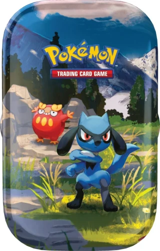 Mini Tin Riolu Darumaka puszka Pokémon TCG Mega Evolution Ascended Heroes - front
