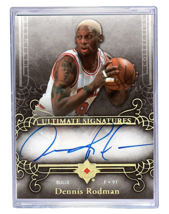 Mini Snap Card Holder 35PT Safe Cards Storage Ultra Clear - karta Dennis Rodman w holderze