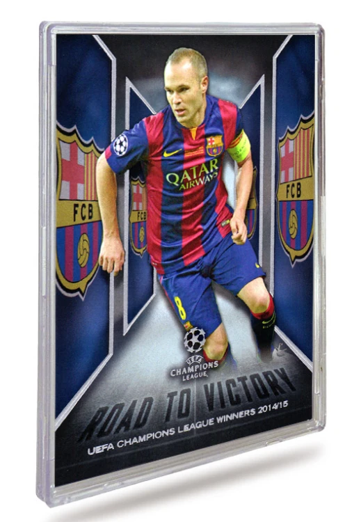 Mini Snap Card Holder 35PT Safe Cards Storage Ultra Clear - karta Iniesta w holderze