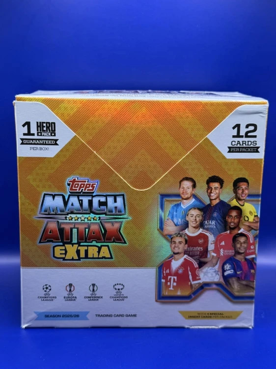 Box TOPPS MATCH ATTAX EXTRA 2025-2026 32 saszetki