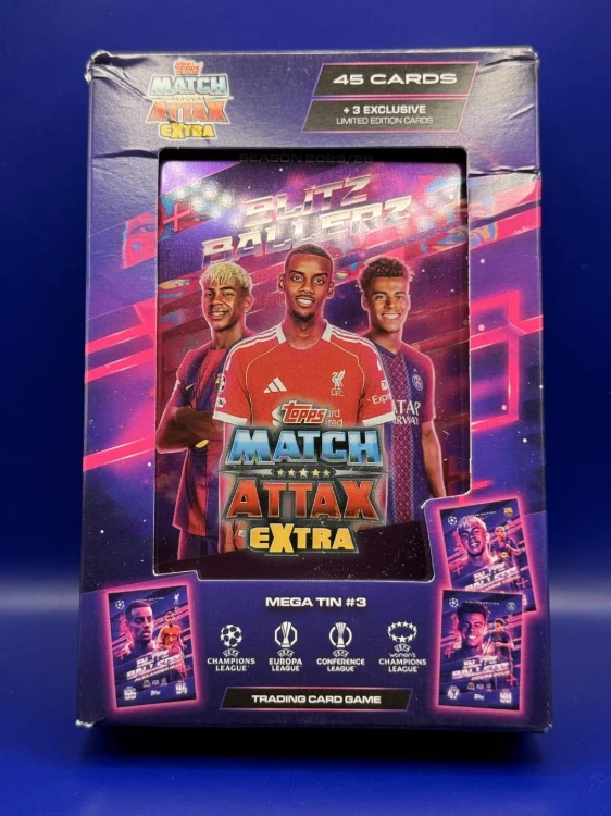 Karty TOPPS MATCH ATTAX EXTRA 2025 2026 MEGA puszka Blitzballers - Front