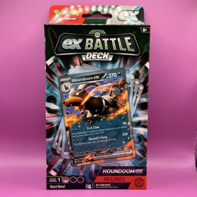 Karty Pokemon TCG EX Battle Deck Houndoom EX - zdjęcie talii
