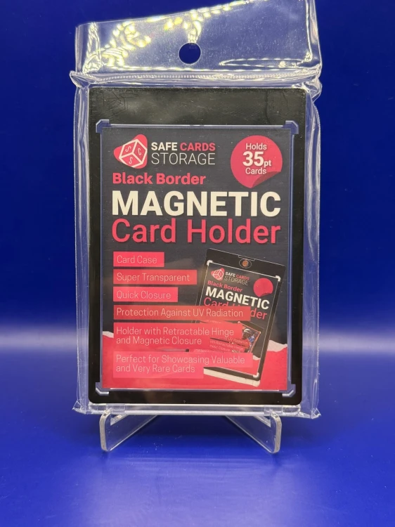 Magnetyczny holder Safe Cards Storage 35PT ultra clear Black Border One Touch w Boostermanii