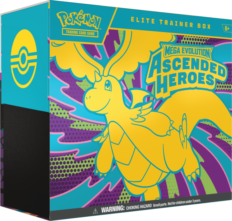 Pokémon TCG Mega Evolution Ascended Heroes Elite Trainer Box Dragonite - front  w sklepie Boostermania