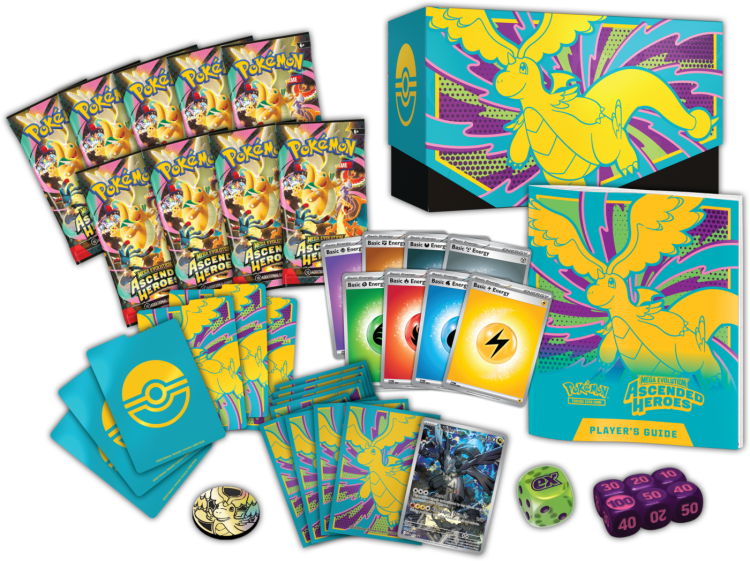 Pokémon TCG Mega Evolution Ascended Heroes Elite Trainer Box Dragonite - zawartość całego zestawu  w sklepie Boostermania