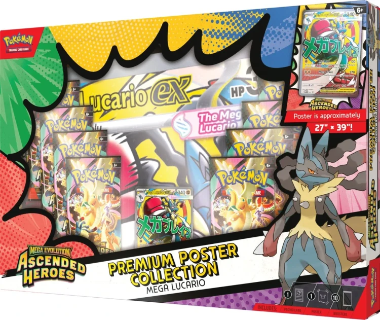Pokemon TCG Mega Lucario Ascended Heroes - cały zestaw