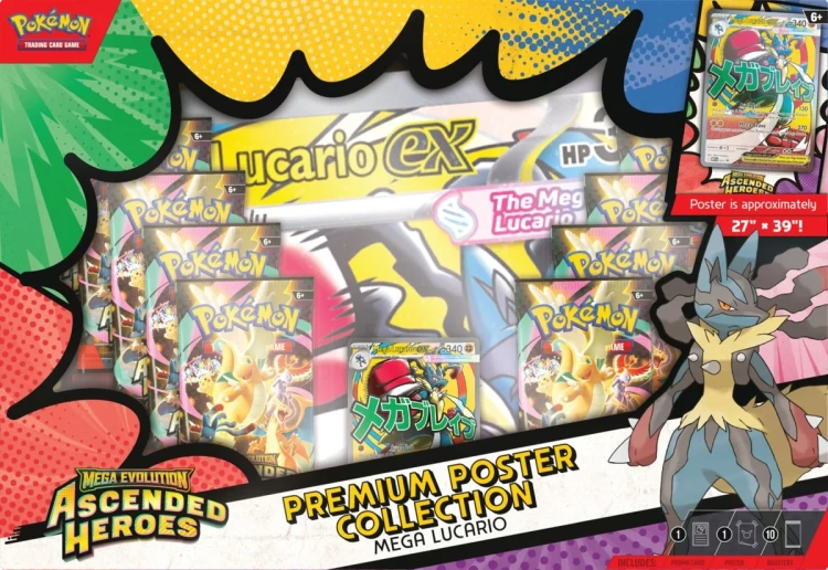 Pokemon TCG Mega Lucario Ascended Heroes - front zestawu