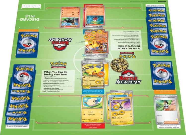 Pokemon TCG Battle Academy 2024 - podgląd na rozgrywkę