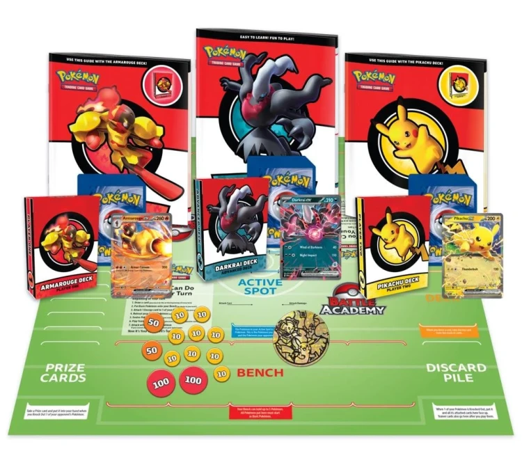 Pokemon TCG Battle Academy 2024 - zawartość zestawu do nauki gry w Pokemon TCG