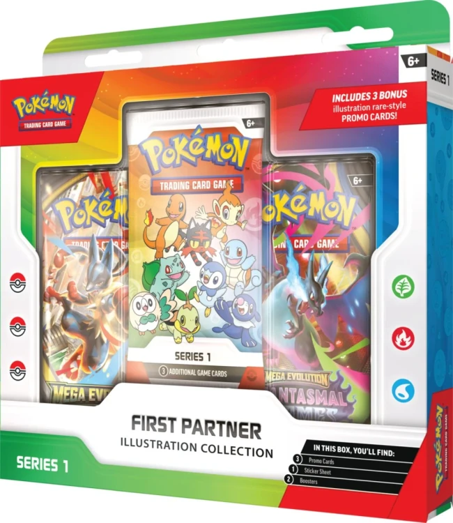 Pokémon TCG First Partner Illustration Collection Series 1 - zestaw
