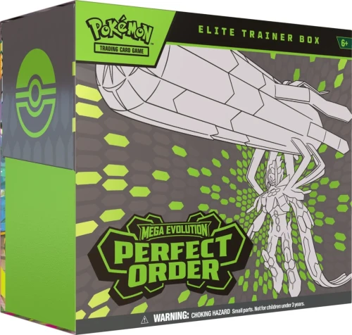 Pokémon TCG Mega Evolution Perfect Order Elite Trainer Box - front