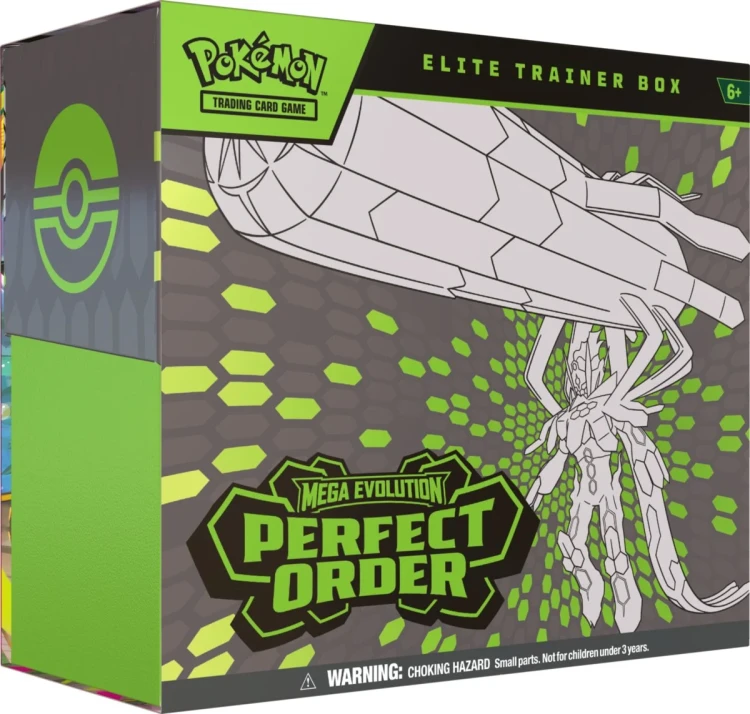 Pokémon TCG Mega Evolution Perfect Order Elite Trainer Box - front