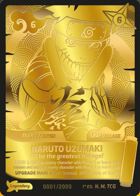 Legendary efekty i złoto w Twoich rękach Naruto Mythos TCG
